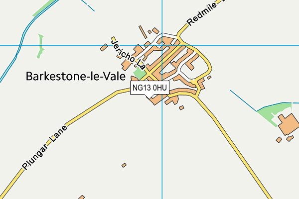 NG13 0HU map - OS VectorMap District (Ordnance Survey)