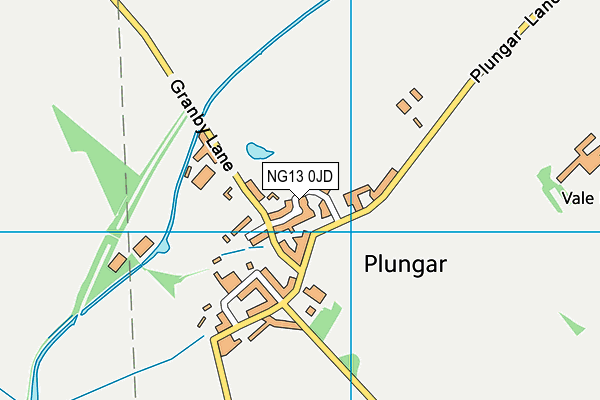 NG13 0JD map - OS VectorMap District (Ordnance Survey)
