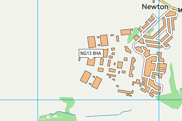 NG13 8HA map - OS VectorMap District (Ordnance Survey)