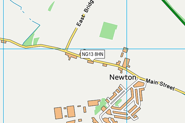 NG13 8HN map - OS VectorMap District (Ordnance Survey)