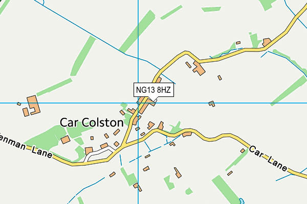 NG13 8HZ map - OS VectorMap District (Ordnance Survey)