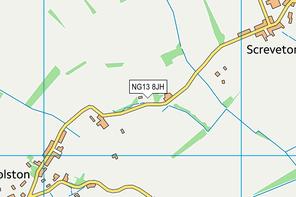 NG13 8JH map - OS VectorMap District (Ordnance Survey)