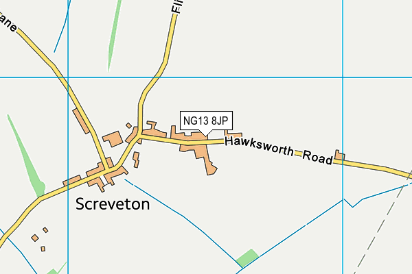 NG13 8JP map - OS VectorMap District (Ordnance Survey)