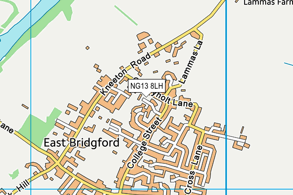 NG13 8LH map - OS VectorMap District (Ordnance Survey)