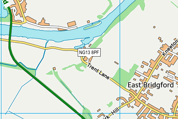 NG13 8PF map - OS VectorMap District (Ordnance Survey)