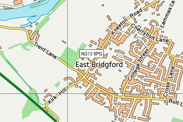 East Bridgford St Peters Church of England Academy map (NG13 8PG) - OS VectorMap District (Ordnance Survey)