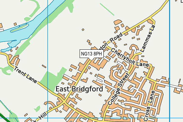 NG13 8PH map - OS VectorMap District (Ordnance Survey)