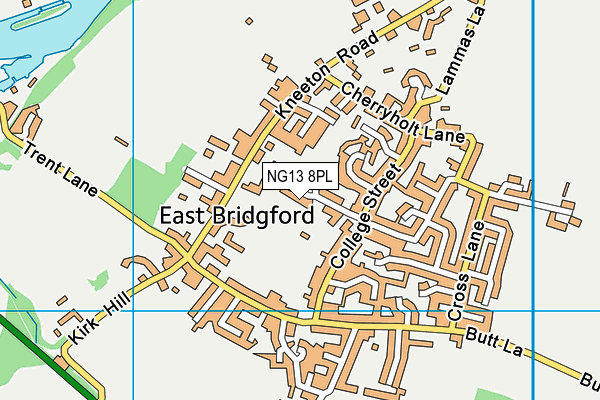 NG13 8PL map - OS VectorMap District (Ordnance Survey)