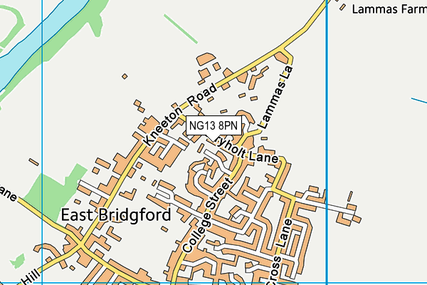 NG13 8PN map - OS VectorMap District (Ordnance Survey)