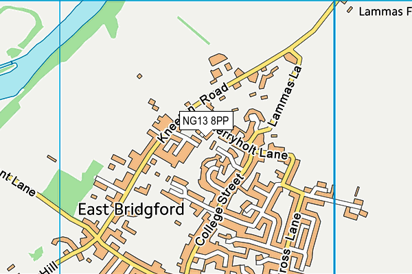 NG13 8PP map - OS VectorMap District (Ordnance Survey)