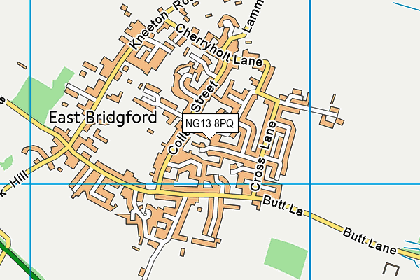 NG13 8PQ map - OS VectorMap District (Ordnance Survey)