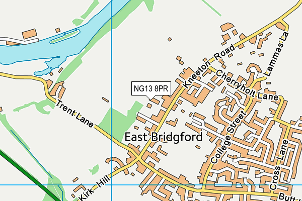 NG13 8PR map - OS VectorMap District (Ordnance Survey)