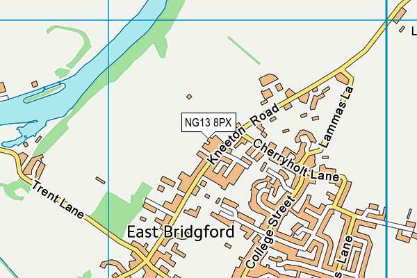 NG13 8PX map - OS VectorMap District (Ordnance Survey)