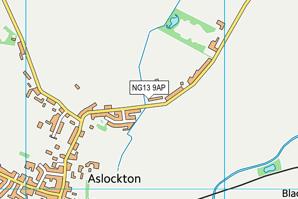 NG13 9AP map - OS VectorMap District (Ordnance Survey)