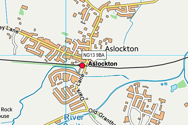 NG13 9BA map - OS VectorMap District (Ordnance Survey)