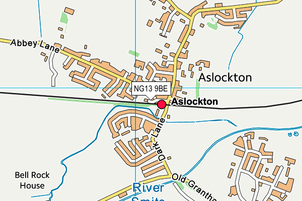 NG13 9BE map - OS VectorMap District (Ordnance Survey)