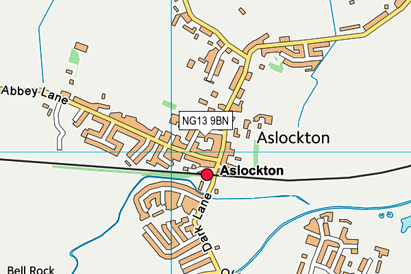 NG13 9BN map - OS VectorMap District (Ordnance Survey)