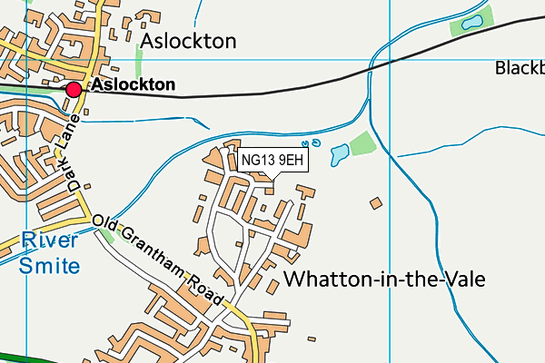 NG13 9EH map - OS VectorMap District (Ordnance Survey)