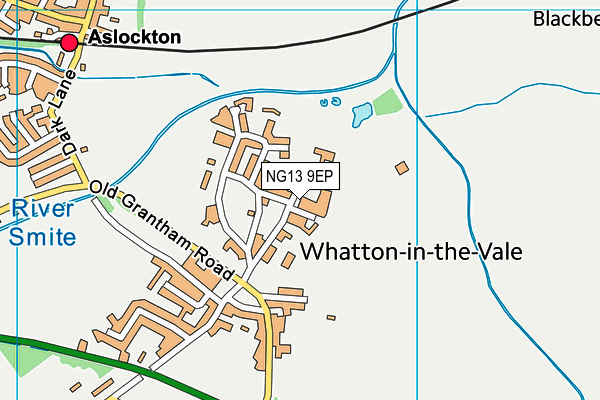 NG13 9EP map - OS VectorMap District (Ordnance Survey)