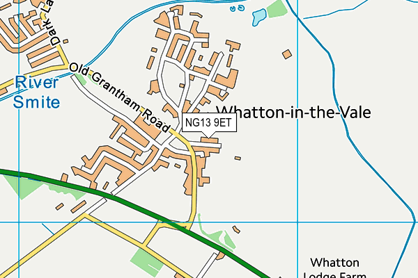 NG13 9ET map - OS VectorMap District (Ordnance Survey)