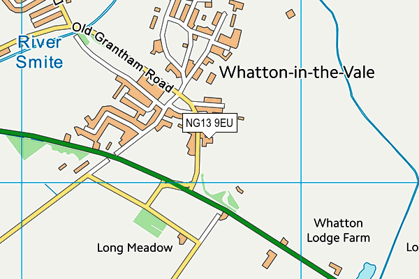 NG13 9EU map - OS VectorMap District (Ordnance Survey)