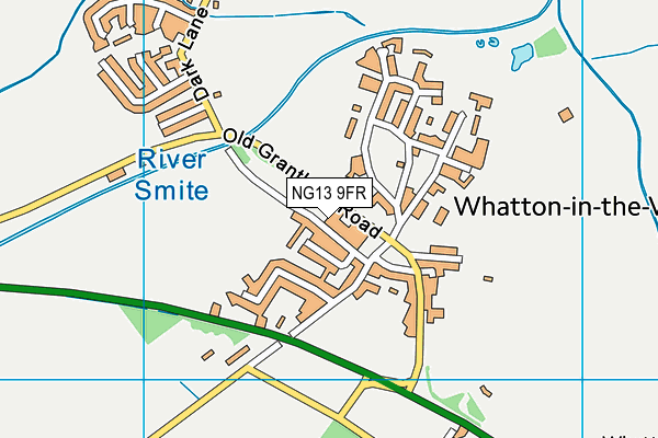 NG13 9FR map - OS VectorMap District (Ordnance Survey)