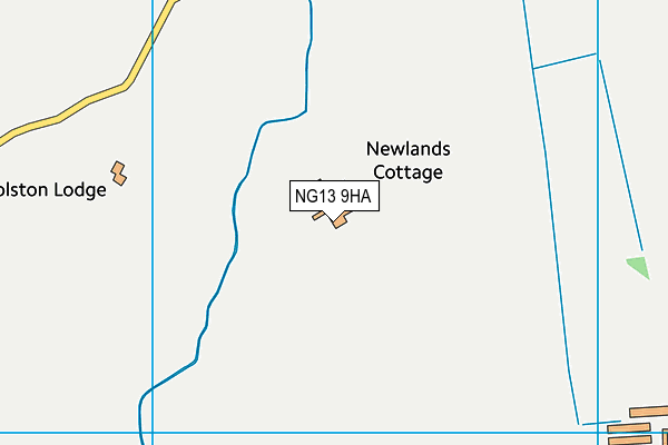 NG13 9HA map - OS VectorMap District (Ordnance Survey)