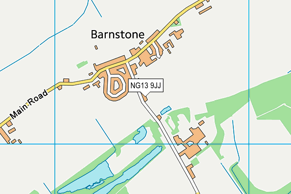 NG13 9JJ map - OS VectorMap District (Ordnance Survey)