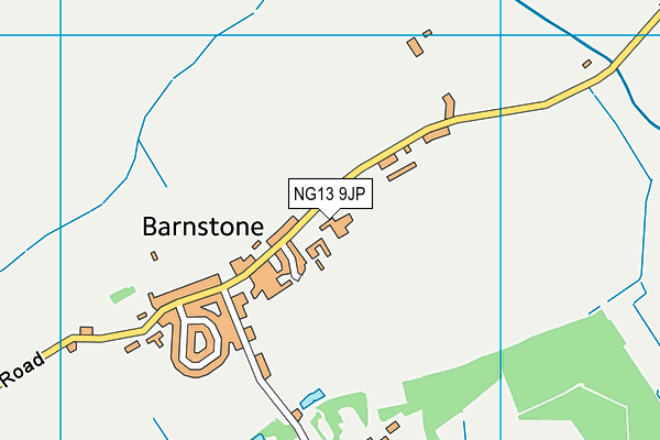 NG13 9JP map - OS VectorMap District (Ordnance Survey)