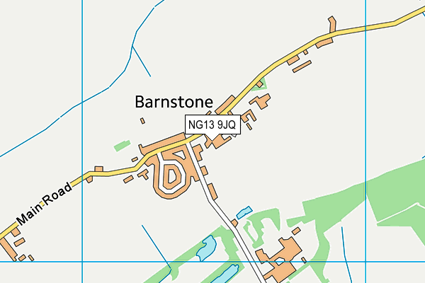 NG13 9JQ map - OS VectorMap District (Ordnance Survey)