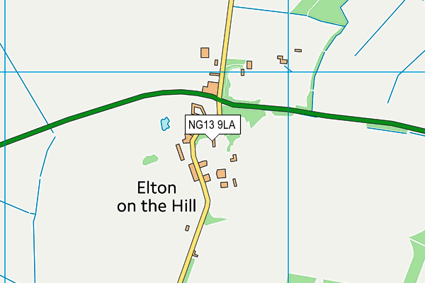 NG13 9LA map - OS VectorMap District (Ordnance Survey)