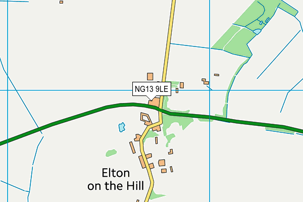 NG13 9LE map - OS VectorMap District (Ordnance Survey)