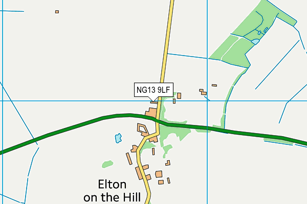 NG13 9LF map - OS VectorMap District (Ordnance Survey)