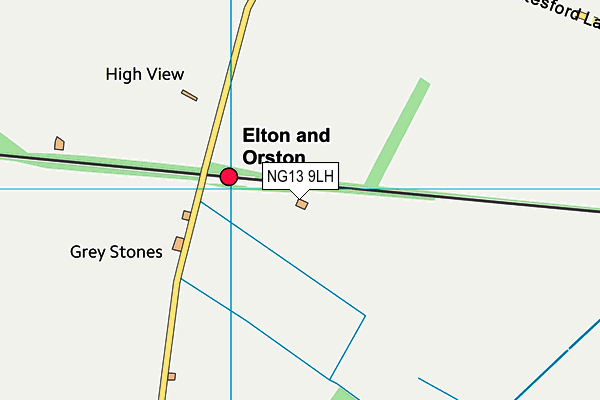 NG13 9LH map - OS VectorMap District (Ordnance Survey)