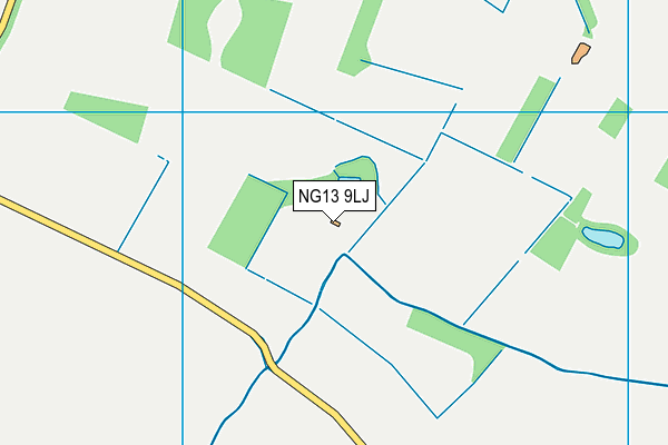 NG13 9LJ map - OS VectorMap District (Ordnance Survey)