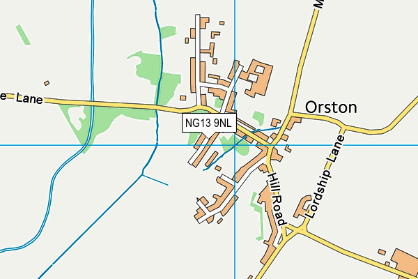 NG13 9NL map - OS VectorMap District (Ordnance Survey)