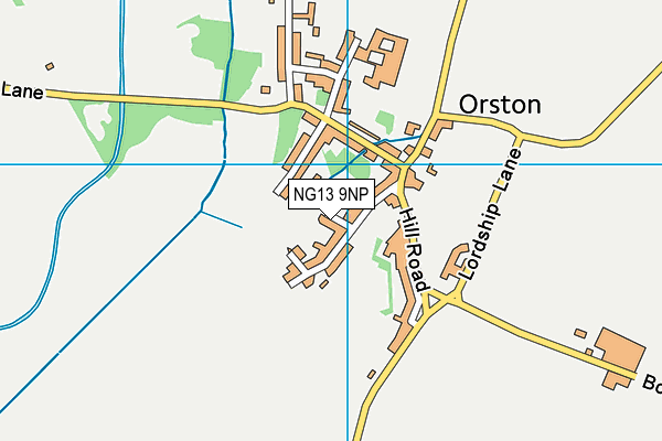 NG13 9NP map - OS VectorMap District (Ordnance Survey)