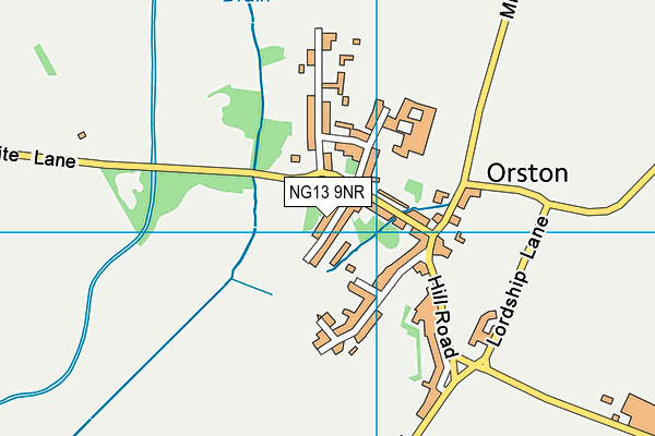 NG13 9NR map - OS VectorMap District (Ordnance Survey)