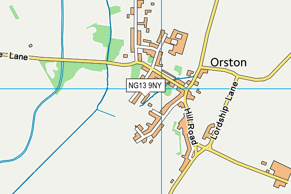 NG13 9NY map - OS VectorMap District (Ordnance Survey)