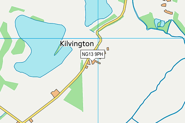 NG13 9PH map - OS VectorMap District (Ordnance Survey)