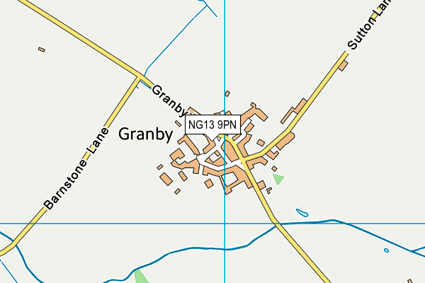 NG13 9PN map - OS VectorMap District (Ordnance Survey)