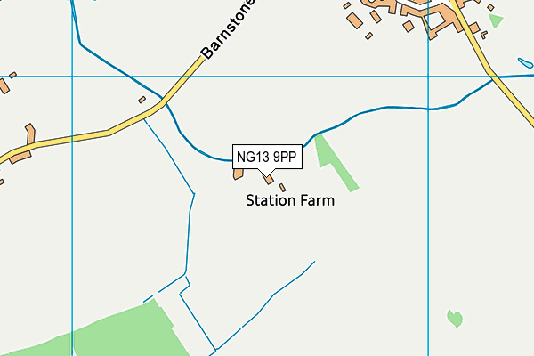 NG13 9PP map - OS VectorMap District (Ordnance Survey)