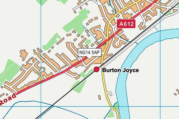 NG14 5AP map - OS VectorMap District (Ordnance Survey)