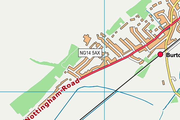 NG14 5AX map - OS VectorMap District (Ordnance Survey)