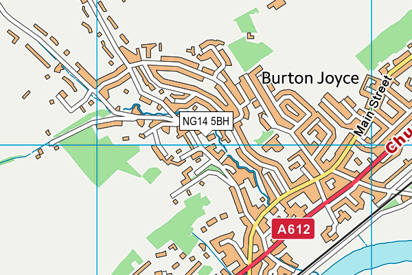 NG14 5BH map - OS VectorMap District (Ordnance Survey)