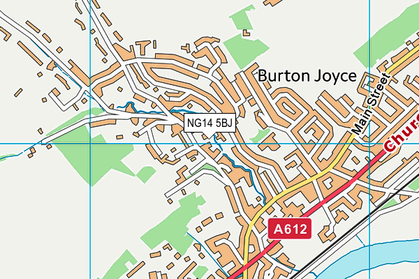 NG14 5BJ map - OS VectorMap District (Ordnance Survey)