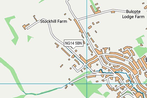 NG14 5BN map - OS VectorMap District (Ordnance Survey)