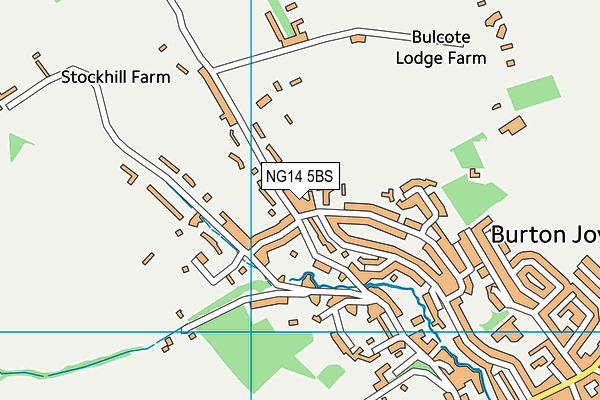 NG14 5BS map - OS VectorMap District (Ordnance Survey)