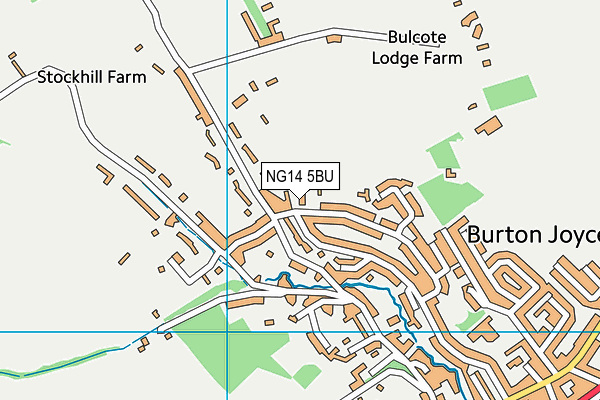 NG14 5BU map - OS VectorMap District (Ordnance Survey)