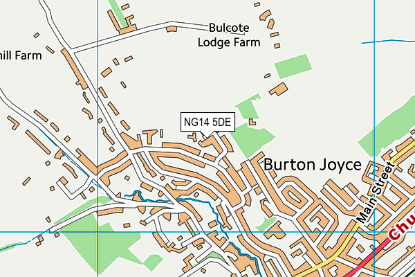 NG14 5DE map - OS VectorMap District (Ordnance Survey)